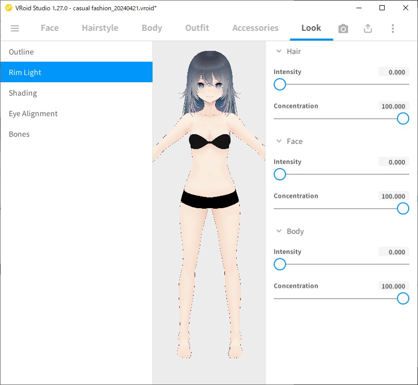 【¥0 free】顔と体のテクスチャ【VRoid】/  face and body texture