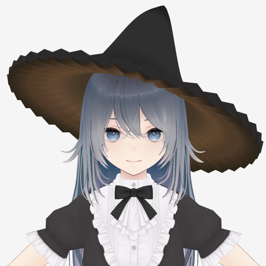 【¥0 free】魔女帽子_ヘアプリセット_髪型【VRoid】/ witch hat_Hair Preset_Hairstyle