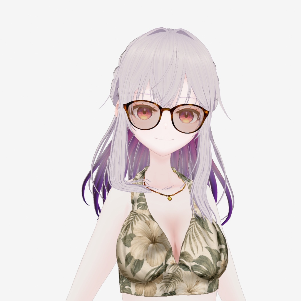 【無料/Free】VRoid用べっ甲メガネ/サングラス(vroidcustomitem)