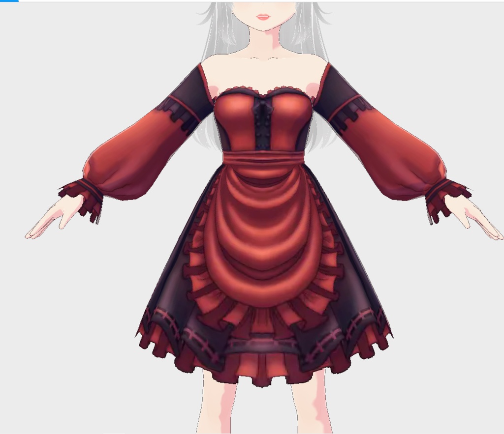 Vroid Red Dress