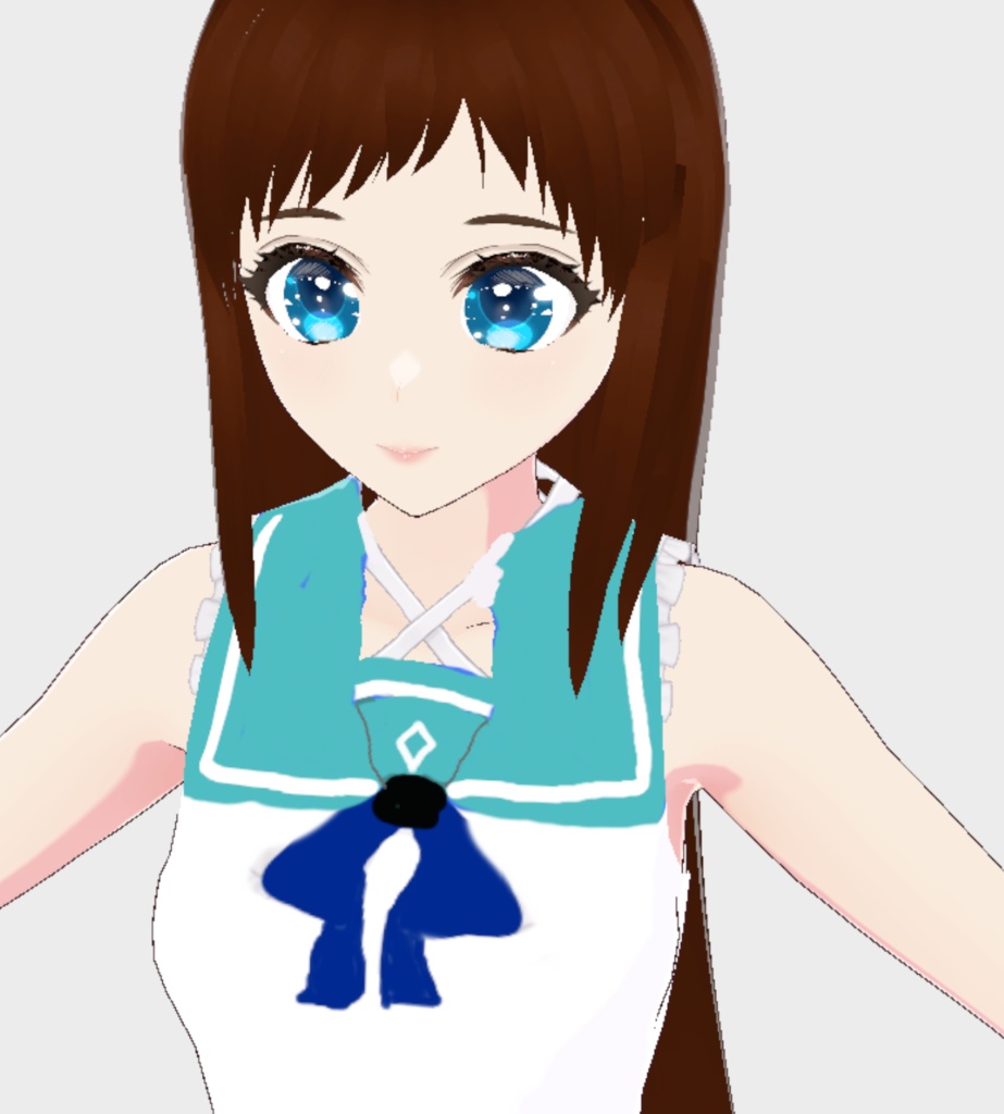 Vroid big blue eyes