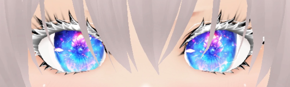 vroid blue flower eyes