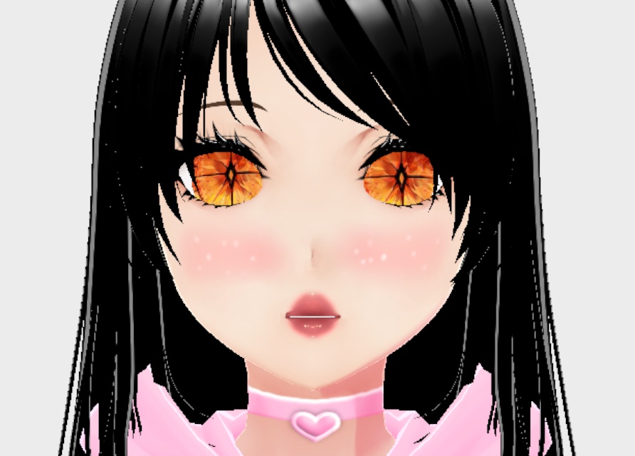 Vroid orange eyes
