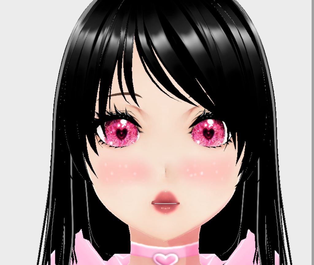 Vroid Pink Heart Eyes