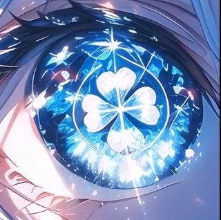 vroid blue clover eyes