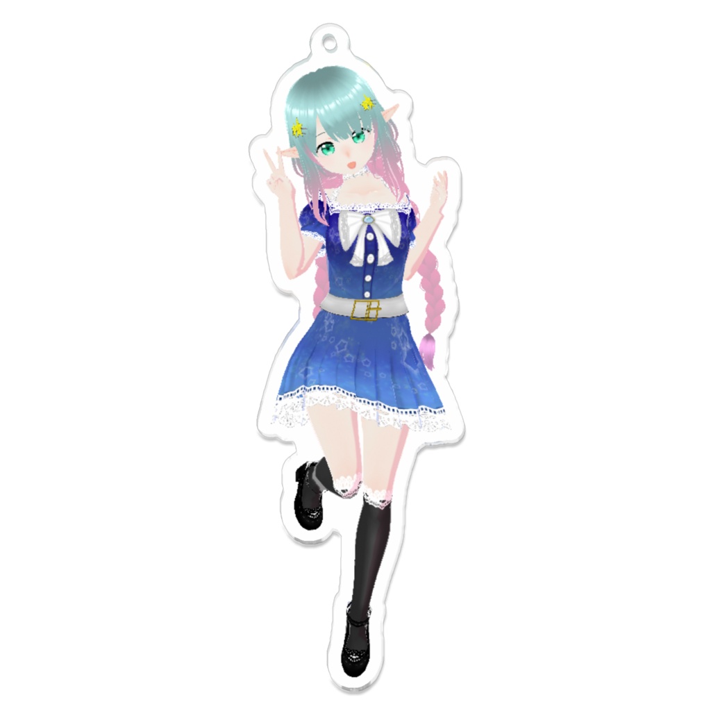 🍒白アクキー🌟