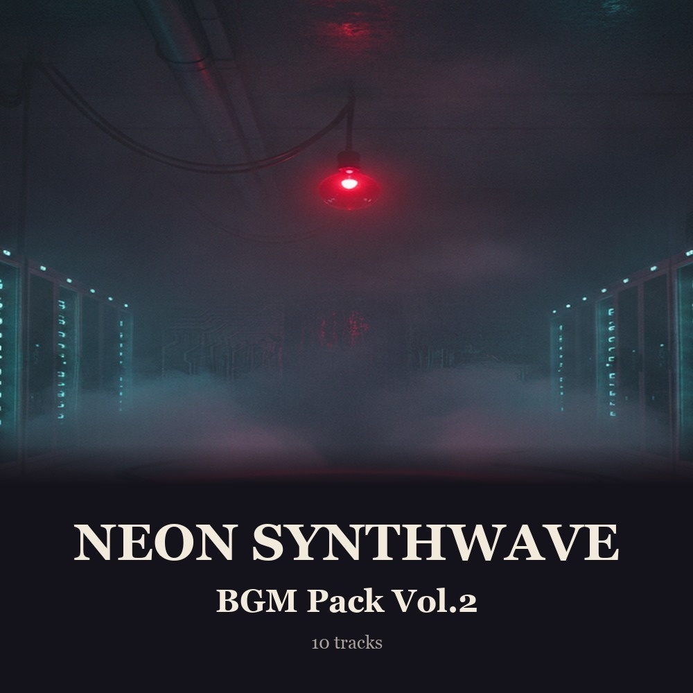 NEON Synthwave 作業用BGMパック Vol.2 ─ Neon Underground【10曲・WAV】