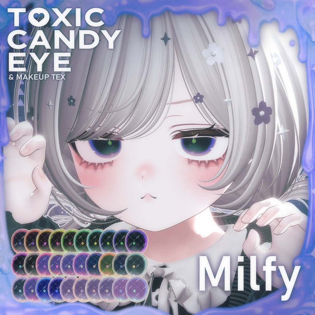 【2Avatars】TOXIC CANDY Eye + Makeup texture【Mayo/ミルフィ対応】