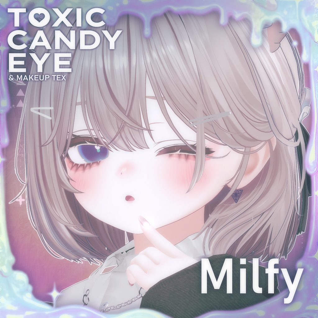 【2Avatars】TOXIC CANDY Eye + Makeup texture【Mayo/ミルフィ対応】