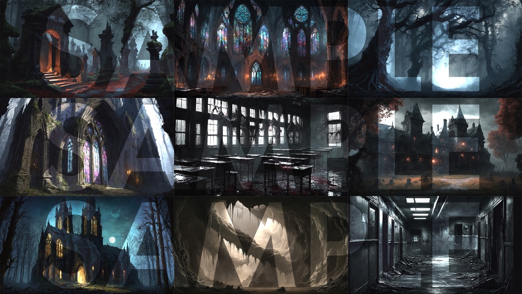 【TRPG】ホラー・ダークファンタジー系背景素材