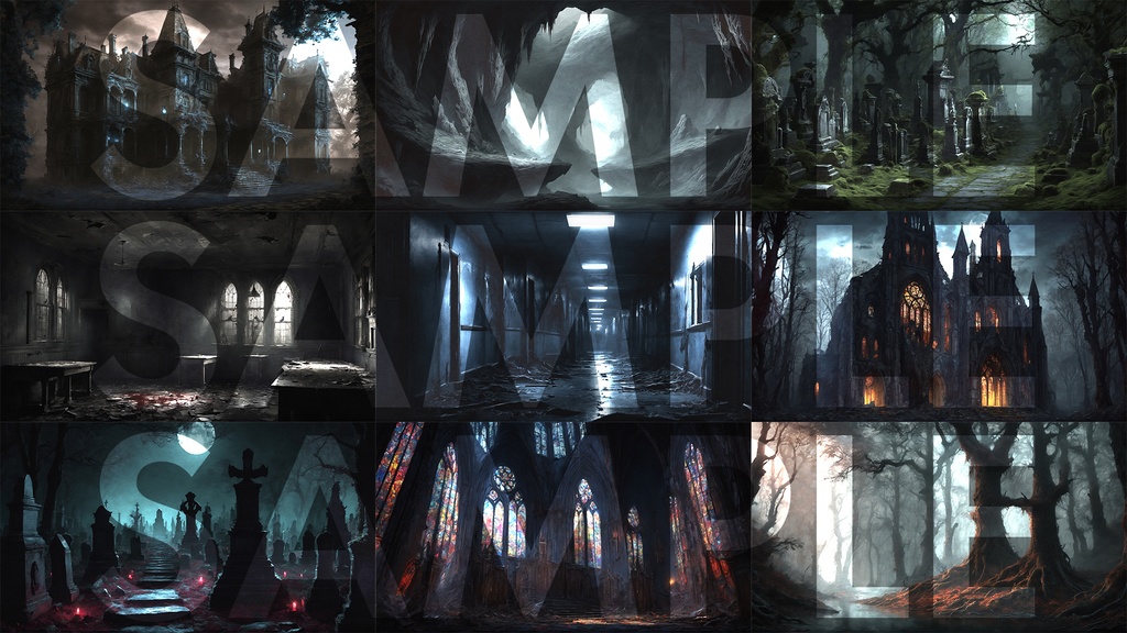 【TRPG】ホラー・ダークファンタジー系背景素材