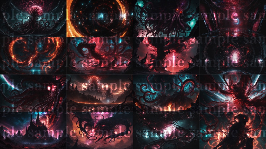 【TRPG背景素材集】シナリオ終幕演出素材集 - Cosmic Horror Final Scene Pack|クトゥルフ神話背景素材集