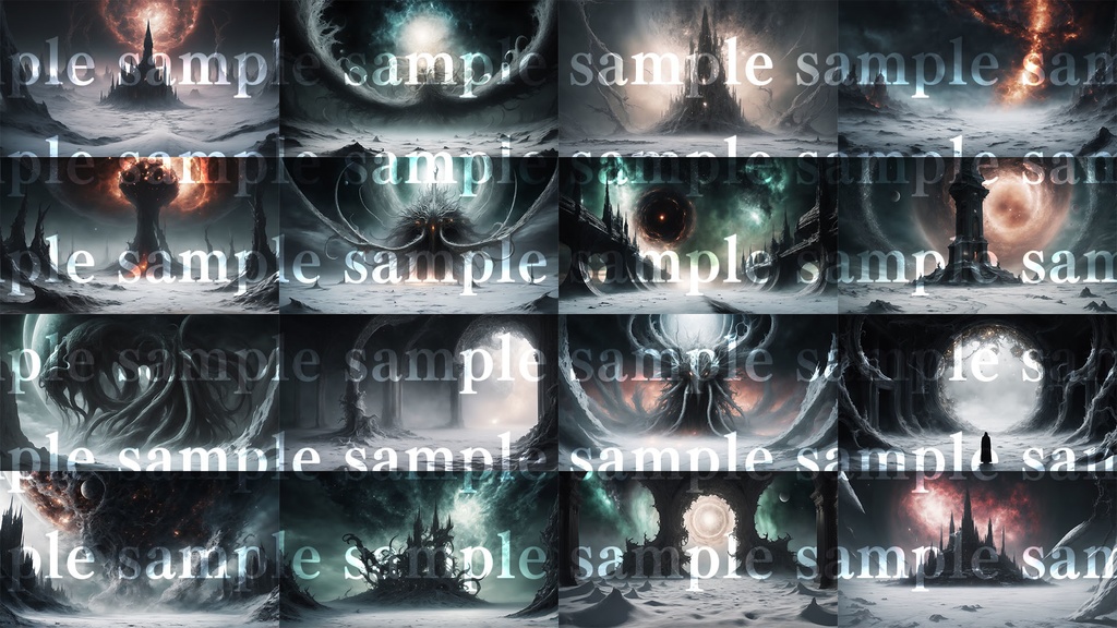 【TRPG背景素材集】《終焉神域》白ノ原 - The White Expanse|クトゥルフ神話背景素材集