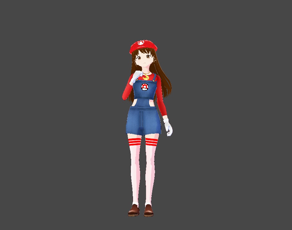 Vroid Mario cosplay