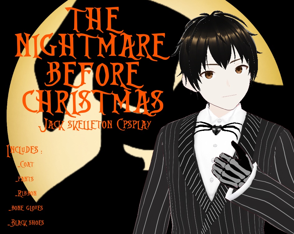 The Nightmare Before Christmas Jack Skelleton cosplay