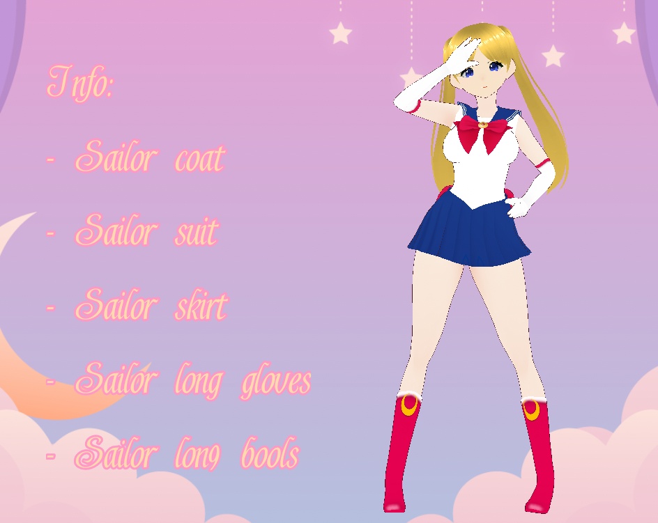 Sailor Moon Vroid Cosplay