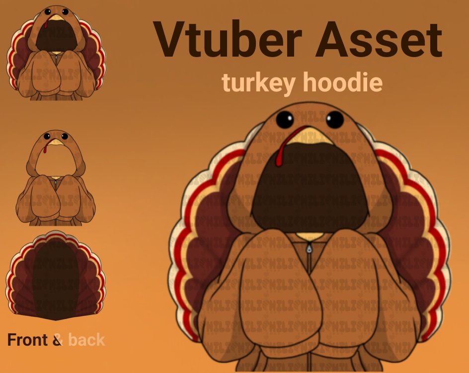 Vtuber asset Turkey hoodie