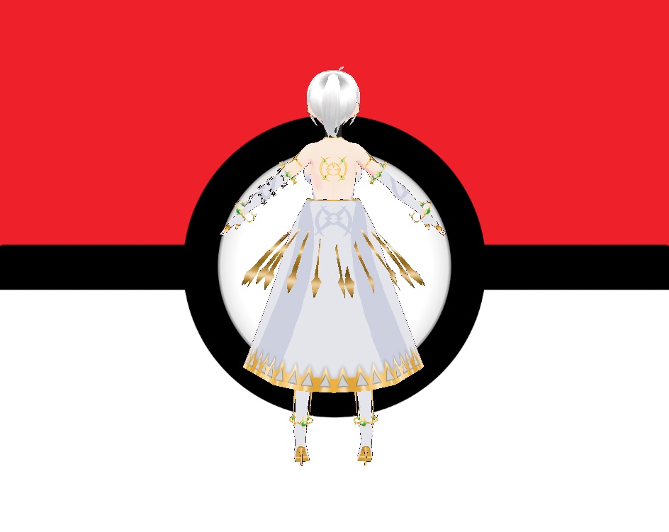 Vroid Pokemon Arceus cosplay