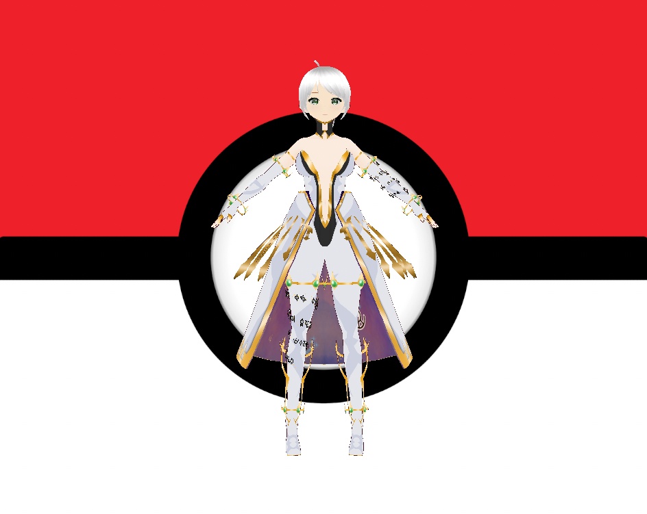 Vroid Pokemon Arceus cosplay