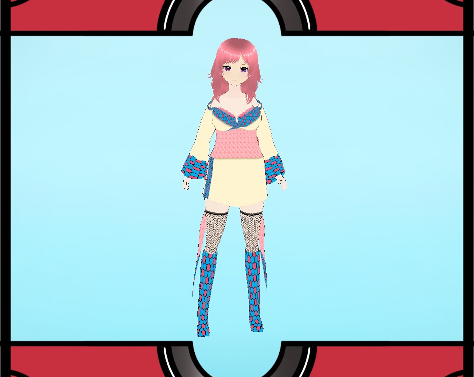 Vroid Pokemon Milotic cosplay