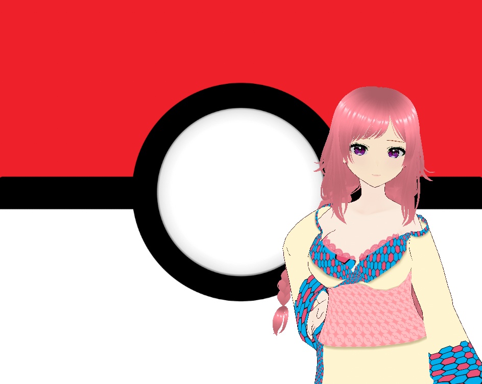 Vroid Pokemon Milotic cosplay