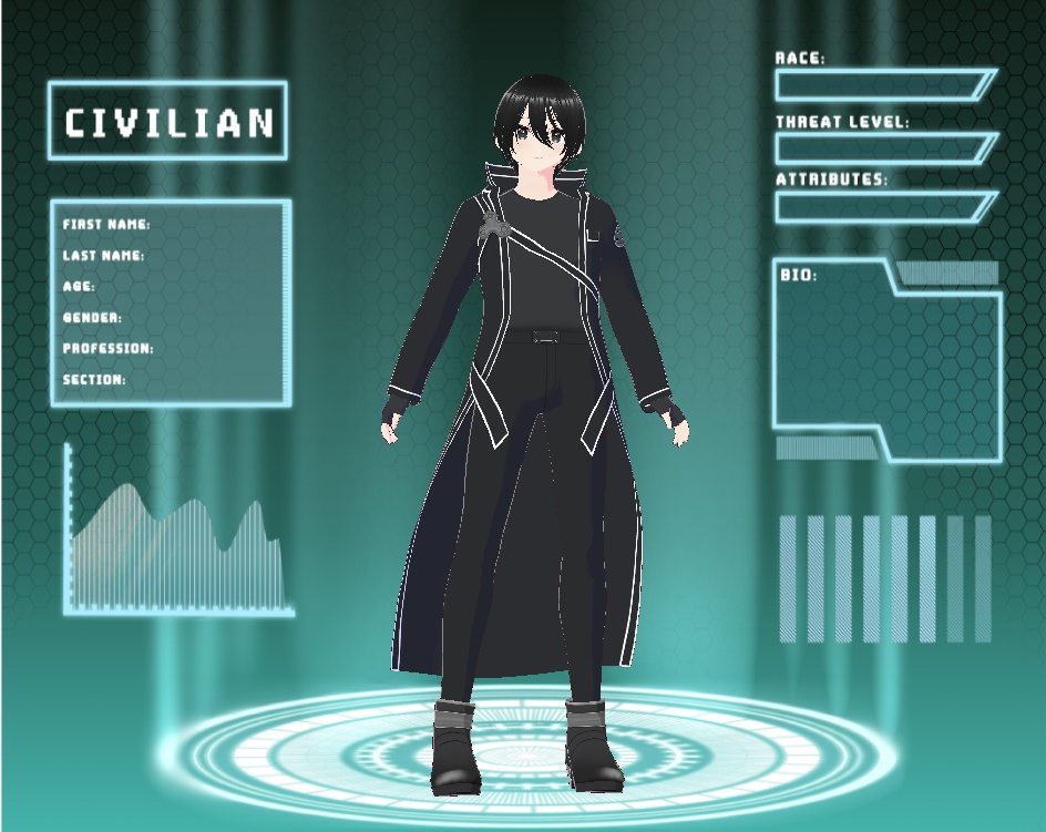 Vroid SAO Kirito Cosplay