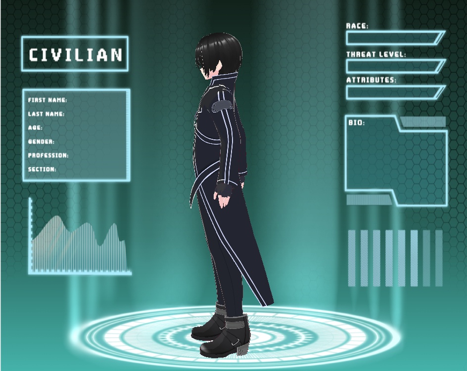 Vroid SAO Kirito Cosplay