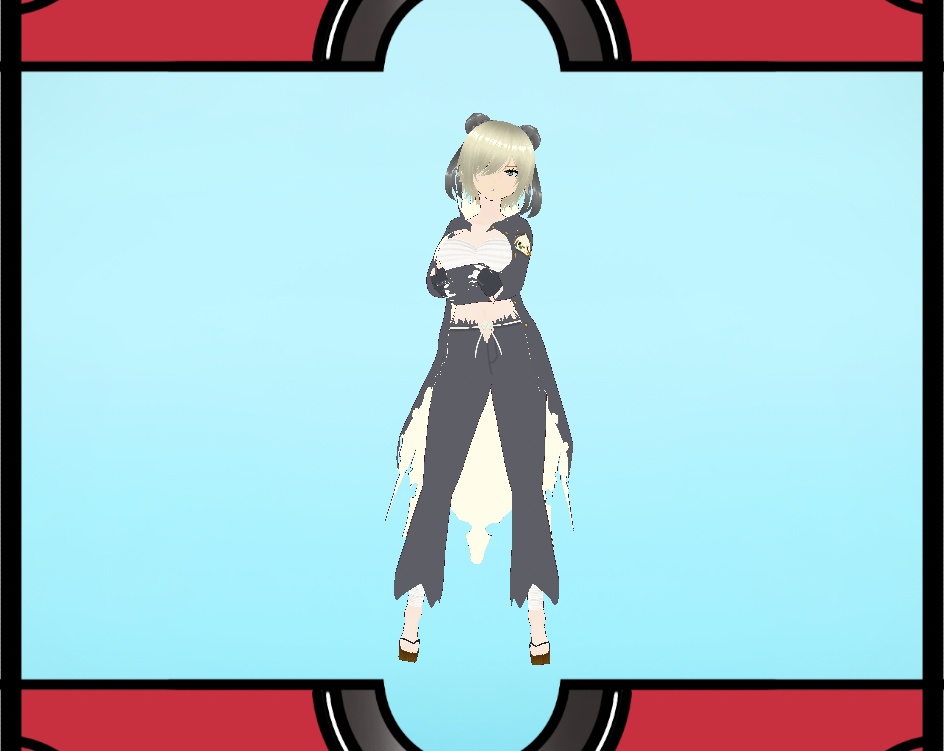 Vroid Pokemon Pangoro female cosplay