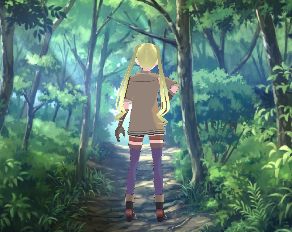 Vroid Made in abbys female uniform cosplay