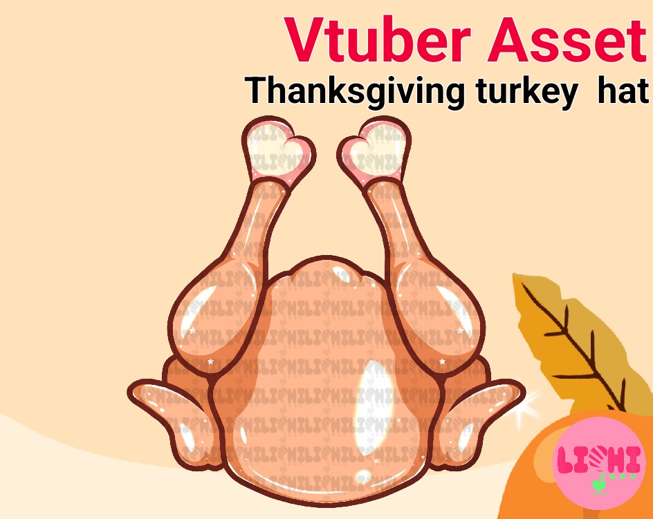 PNG Vtuber asset Thanksgiving tuerkey hat