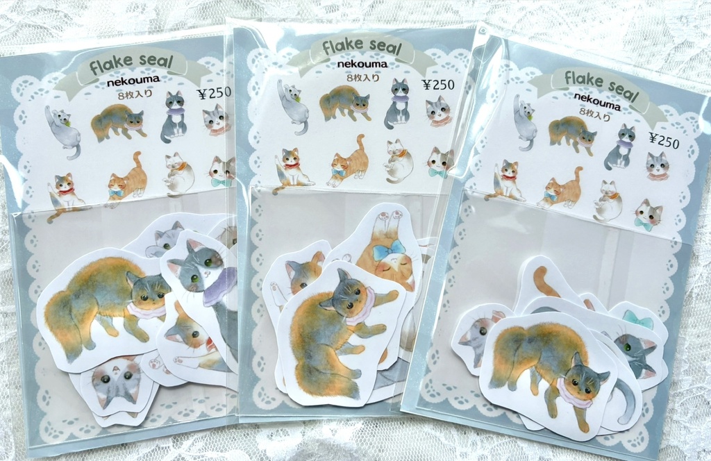 withにゃんこ展【フレークシール】