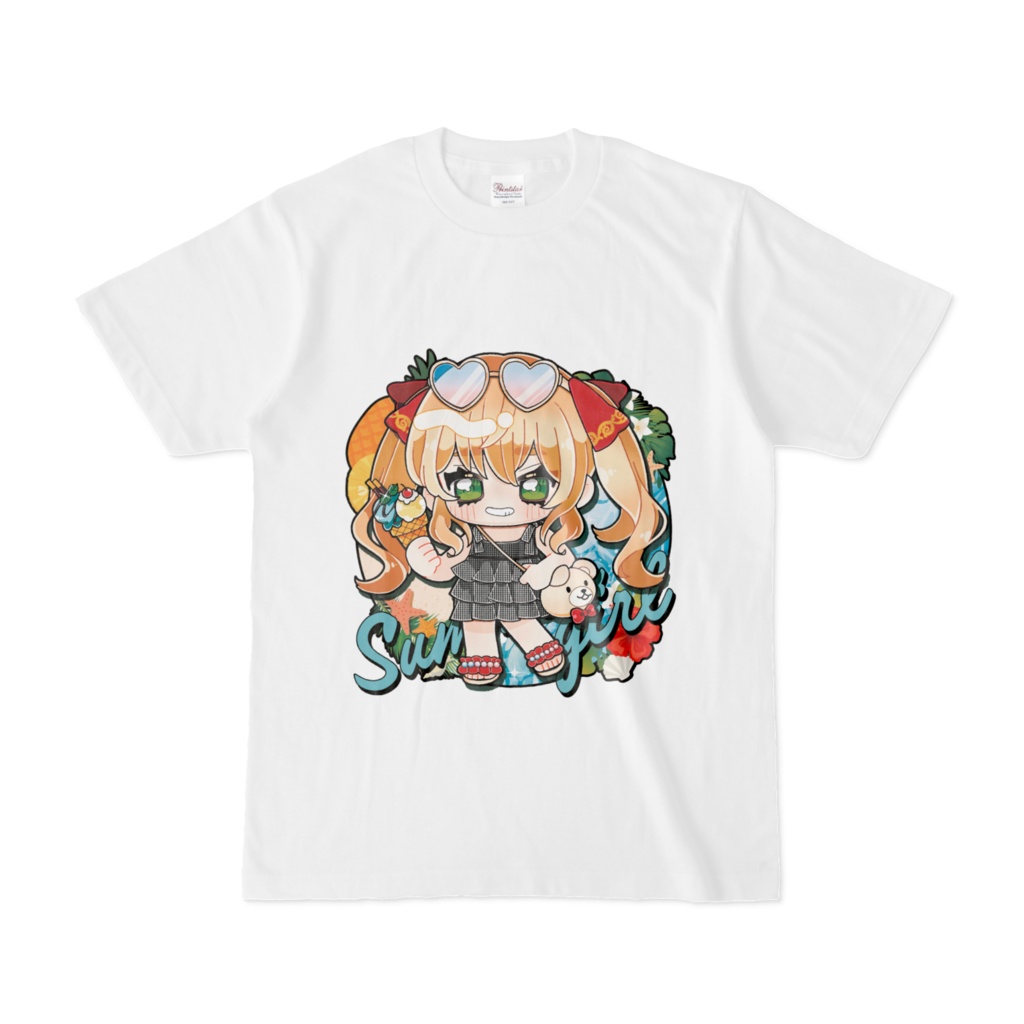  summer girlなTシャツ