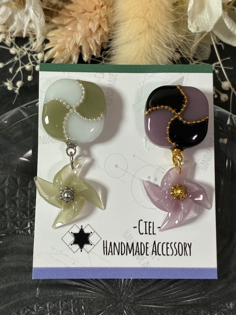 【鬼滅の刃】不死川実弥 不死川玄弥 イメージ 【ピアスorイヤリング】