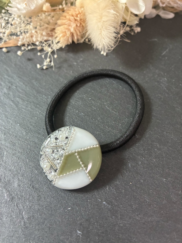 不死川実弥 モチーフ イメージ ヘアゴム ヘアアクセサリー ハンドメイド 鬼滅の刃 マグネット 銀箔