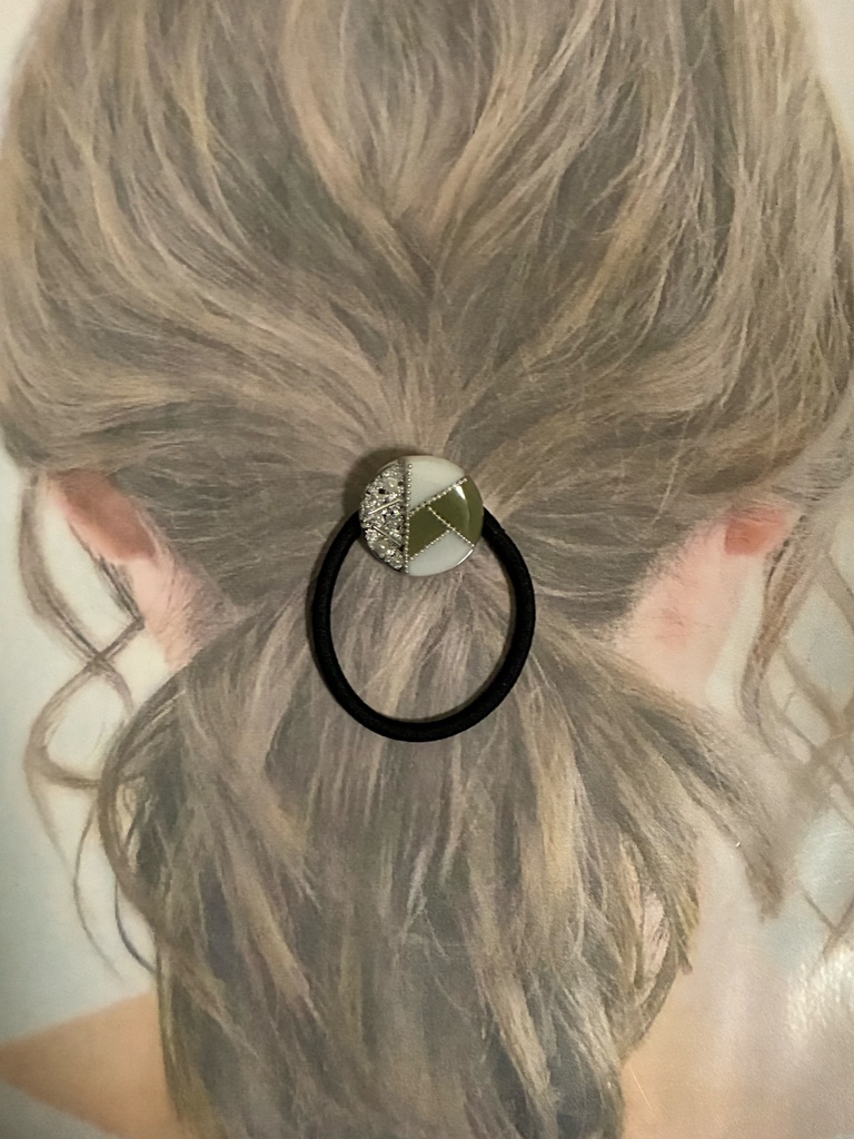 不死川実弥 モチーフ イメージ ヘアゴム ヘアアクセサリー ハンドメイド 鬼滅の刃 マグネット 銀箔