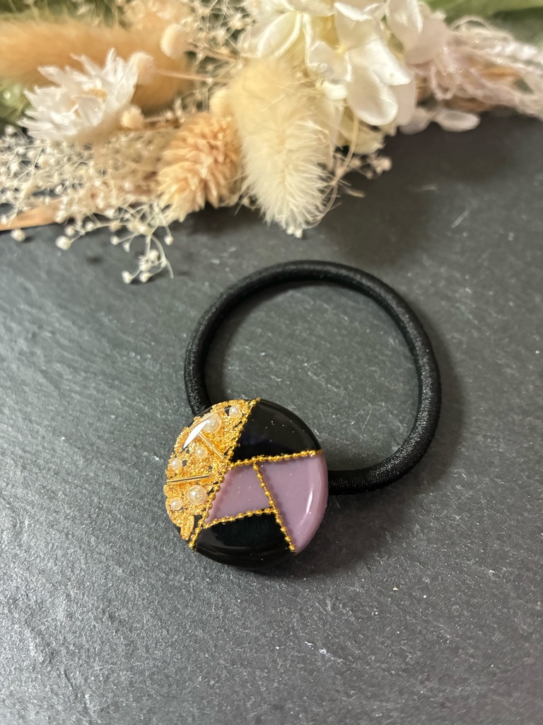 不死川玄弥 モチーフ イメージ ヘアアクセサリー ヘアゴム 鬼滅の刃 マグネット 金箔