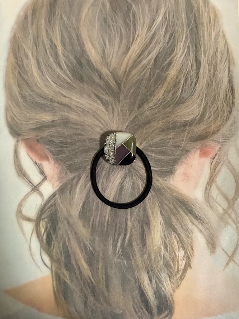 不死川実弥 不死川玄弥 モチーフ イメージ ヘアアクセサリー ヘアゴム 鬼滅の刃 金箔 銀箔