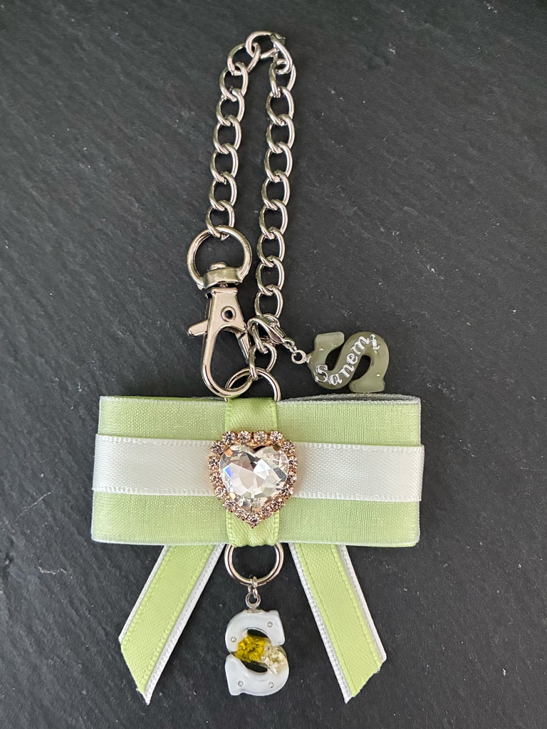 鬼滅の刃 不死川実弥 不死川玄弥 イメージ モチーフ バッグチャーム イニシャル リボン