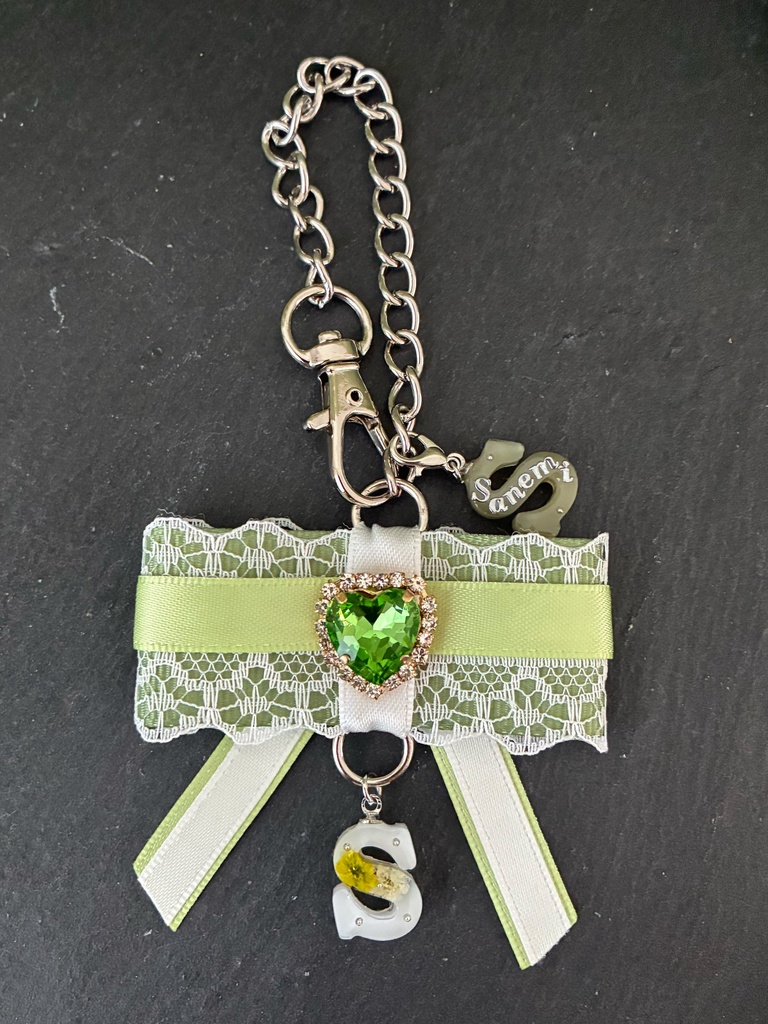 鬼滅の刃 不死川実弥 不死川玄弥 イメージ モチーフ バッグチャーム イニシャル リボン