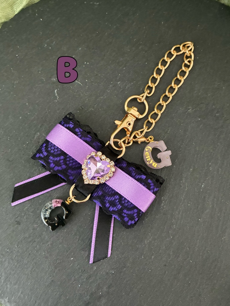 鬼滅の刃 不死川実弥 不死川玄弥 イメージ モチーフ バッグチャーム イニシャル リボン