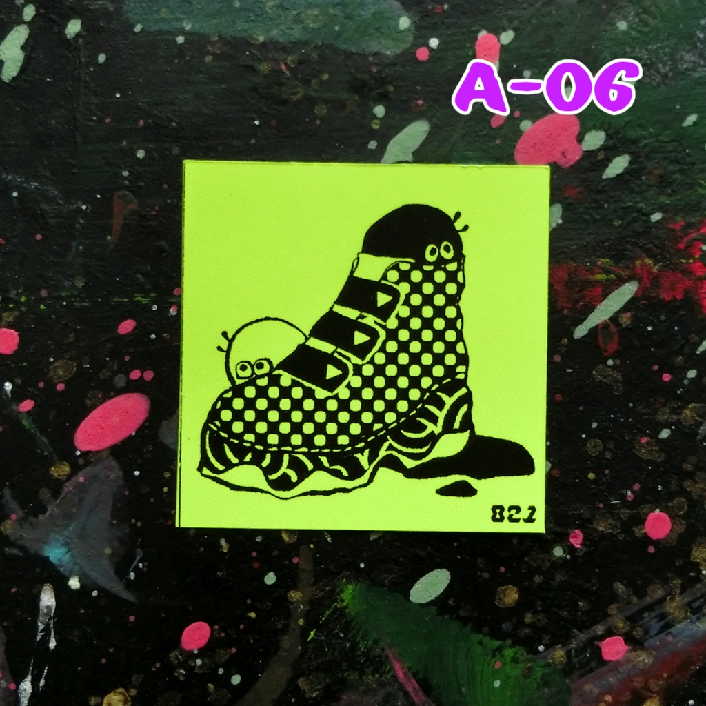 ビリビリ蛍光シール