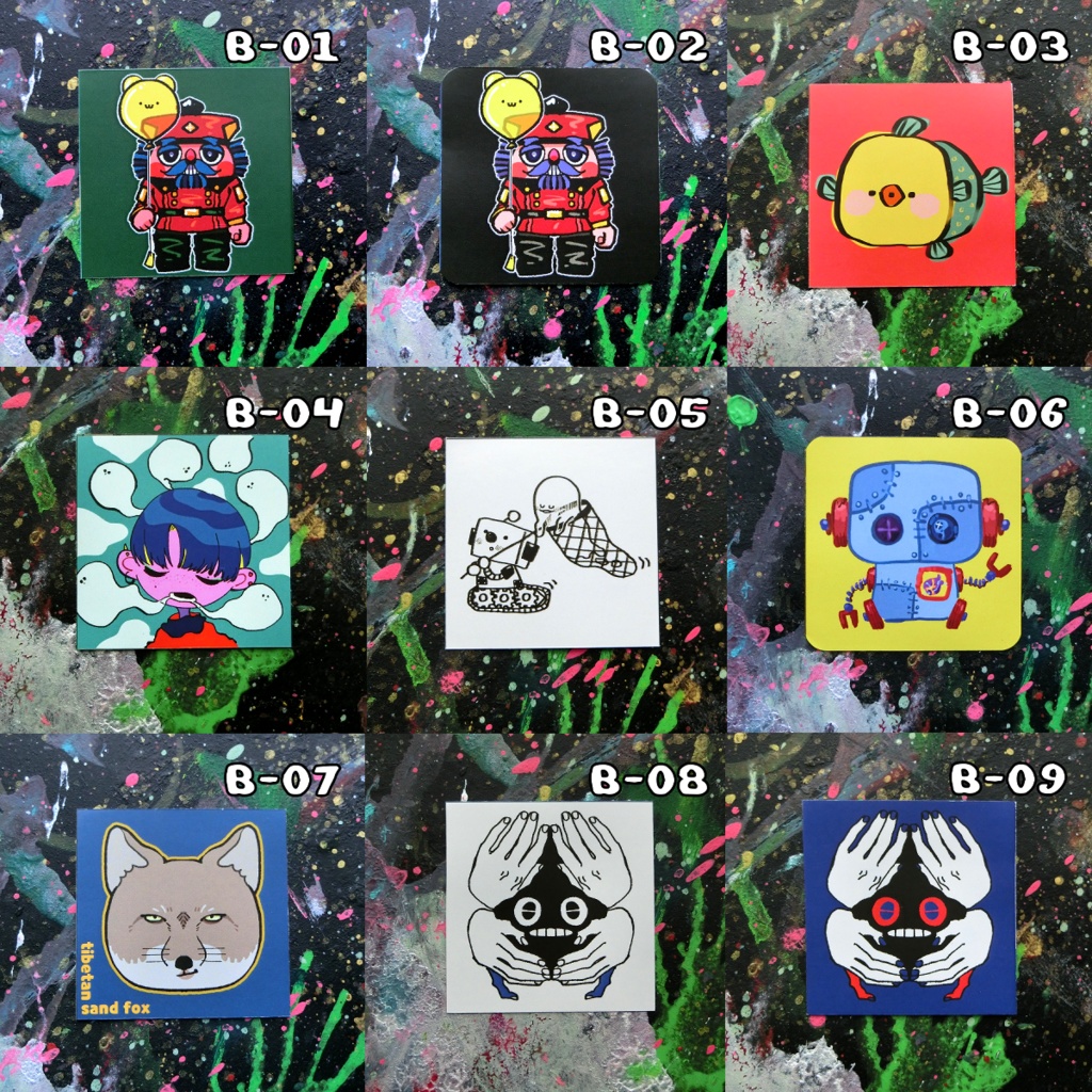 情緒不安定いろんなシール