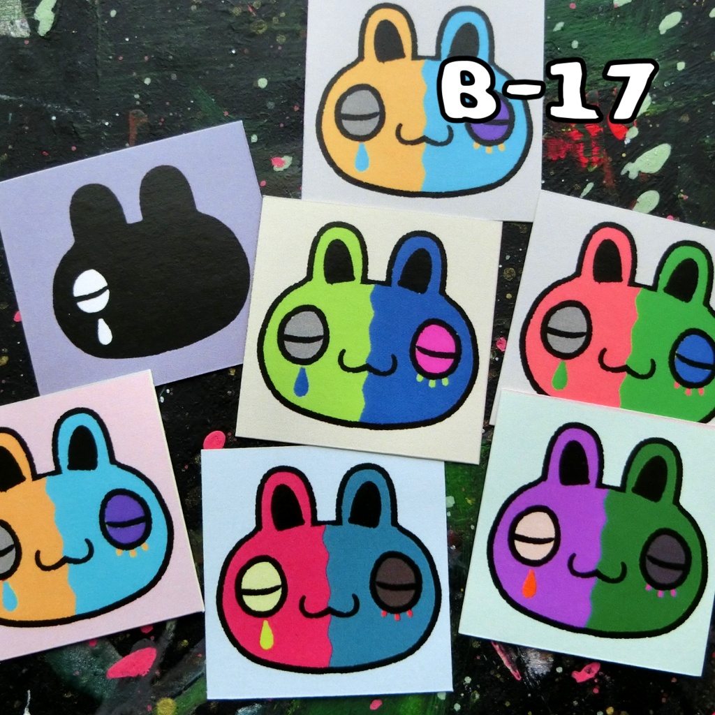 情緒不安定いろんなシール