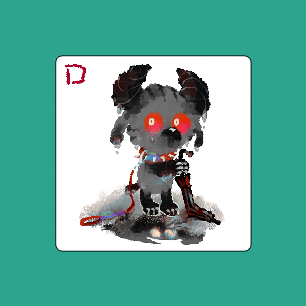 傘が折れた シール