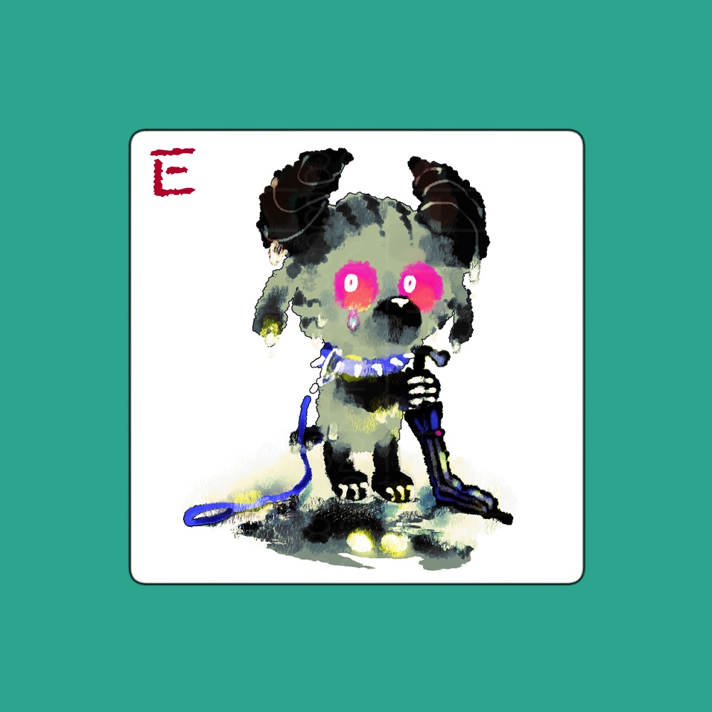 傘が折れた シール