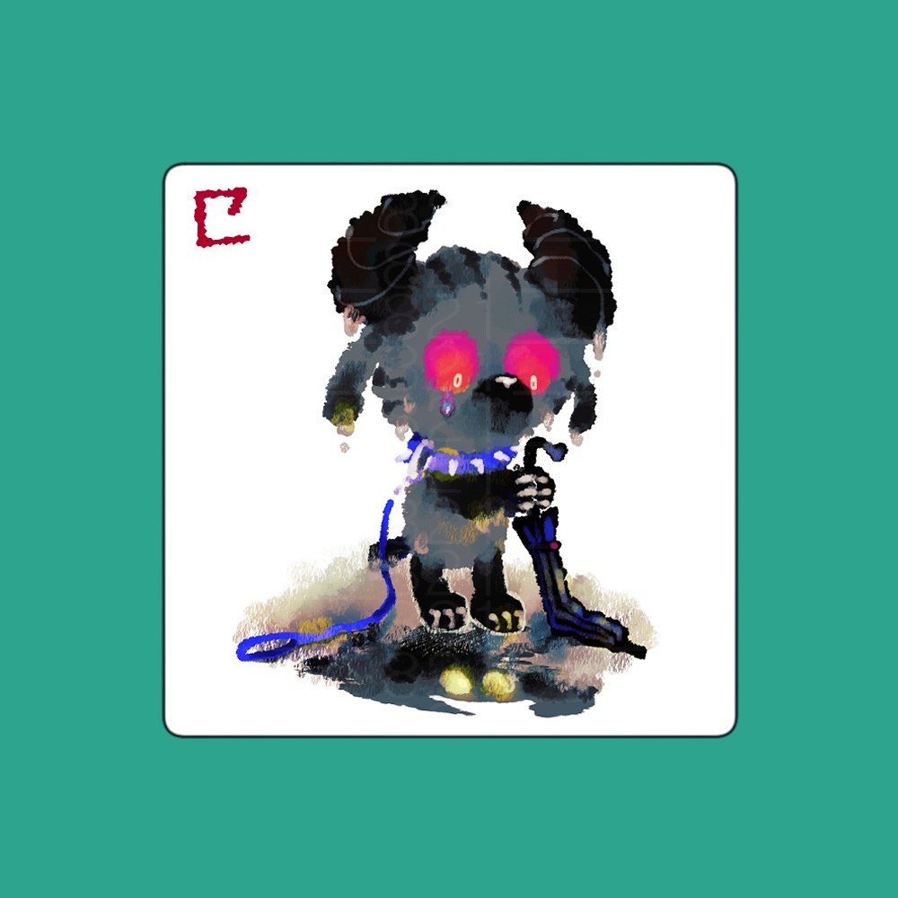 傘が折れた シール