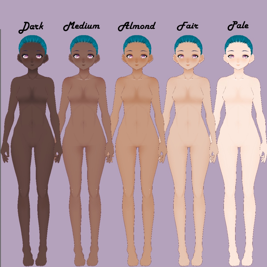 OUTDATED [Vroid] Skin Color Texture Pack (Female)