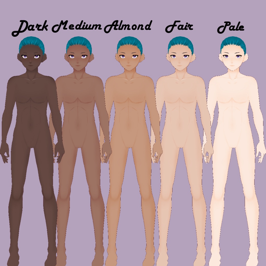 OUTDATED [Vroid] Skin Color Texture Pack (Male)