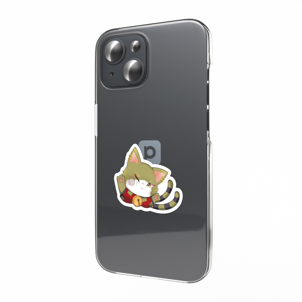 猫葉(猫の姿)　スマホステッカー