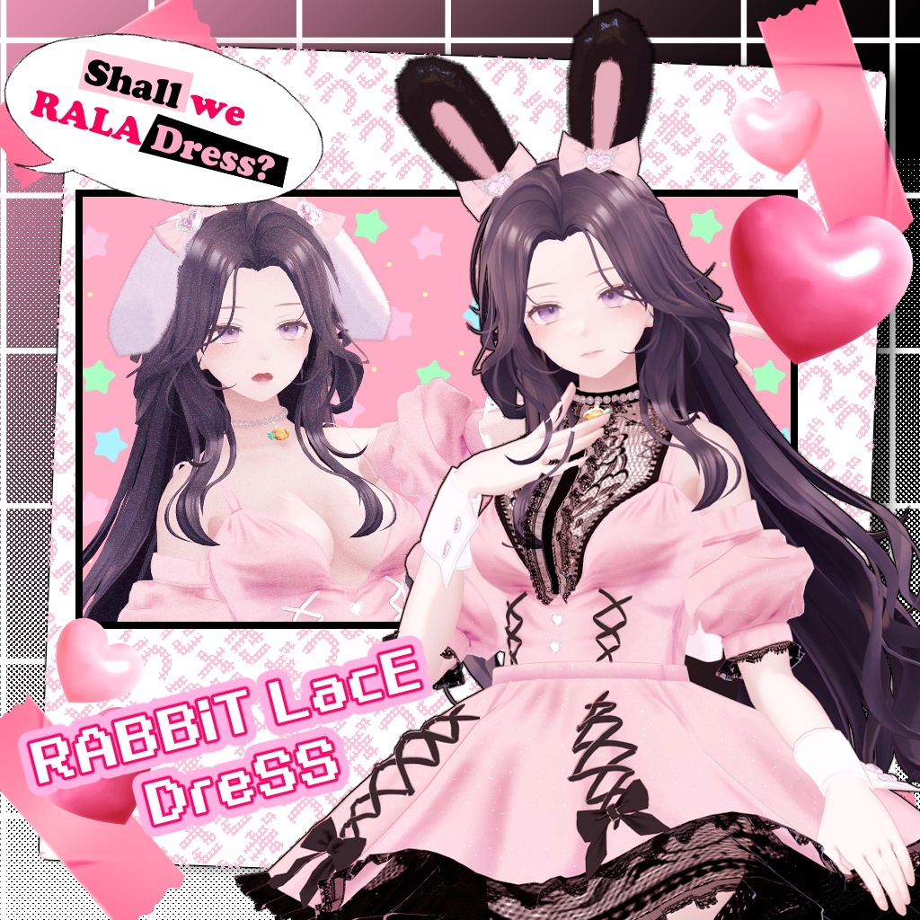 [21人] Rabbit lace Dress 